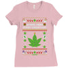smoke weed every christmas Ladies Fitted T-Shirt