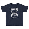 February Girls Are Sunshine Mixed With A Little Hurricane Toddler T-shirt