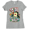 snore loops Ladies Fitted T-Shirt