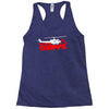 get to the choppa Racerback Tank