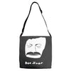 bon iver face Adjustable Strap Totes