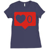 no love notification Ladies Fitted T-Shirt