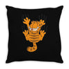 garfield scratching, ideal gift or birthday present funny Throw Pillow