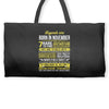Legends Are Born In November Weekender Totes