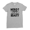nerd.. Ladies Fitted T-Shirt