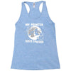 my pointer rides shotgun Racerback Tank