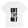 cut the net V-Neck Tee