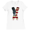 jake paul x american flag Ladies Fitted T-Shirt