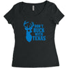 don't buck with texas funny Women's Triblend Scoop T-shirt