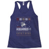 santa aquarius christmas ugly t shirts Racerback Tank