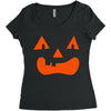fun face pumpkin Women's Triblend Scoop T-shirt
