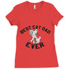 best cat dad ever Ladies Fitted T-Shirt
