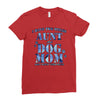 i have two tıtles aunt and dogmom an i rock them both flowers Ladies Fitted T-Shirt