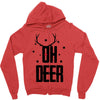 oh deer Zipper Hoodie