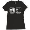 fishing   problem solved mens funny Ladies Fitted T-Shirt