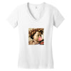 michelangelo the prophet isaiah bubble gum Women's V-Neck T-Shirt