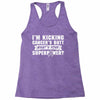 I Am Kicking Cancers Butt Whats Your Superpower? Racerback Tank