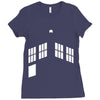 blue boxes Ladies Fitted T-Shirt