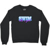 swim like a girl neon Crewneck Sweatshirt