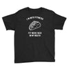 fitness fit taco in my mouth funny food eating healthy exercise gym Youth Tee