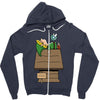 wake up Zipper Hoodie