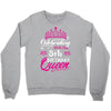 Celebrating With the 8th Birthday Queen Crewneck Sweatshirt