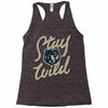 stay wild 2 Racerback Tank