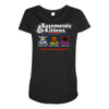 basements and kittens Maternity Scoop Neck T-shirt