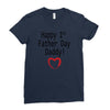 happy 1st father day Ladies Fitted T-Shirt