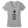 Keep Calm And Hodl Ethereum Women's V-Neck T-Shirt