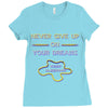 never give up on dreams Ladies Fitted T-Shirt