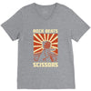 rock beat scissors V-Neck Tee