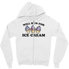 will run for ice cream Zipper Hoodie