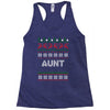 ugly christmas aunt Racerback Tank
