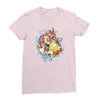 shining splash koi Ladies Fitted T-Shirt