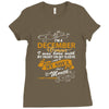 I'm a december woman I was born with my heart Ladies Fitted T-Shirt
