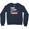 eat sleep manchester Crewneck Sweatshirt