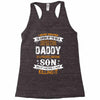 Super Cool Daddy Of A Freaking Awesome Son Racerback Tank