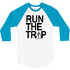 run the trap mens trap music t shirt dope swag hipster flosstradamus t 3/4 Sleeve Shirt
