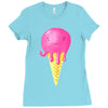 octopus icecream Ladies Fitted T-Shirt
