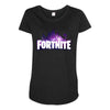 Fortnite Galaxy Maternity Scoop Neck T-shirt