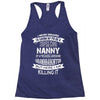 Super Cool Nanny Of A Freaking Awesome Granddaughter Racerback Tank