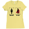 Your Wife < My Wife Ladies Fitted T-Shirt