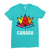 Canada Leaf LGBT Ladies Fitted T-Shirt