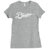 brooklyn script nyc new york city baseball jersey Ladies Fitted T-Shirt