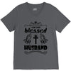 I Am One Blessed Husband V-Neck Tee