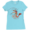 pirate shrimp Ladies Fitted T-Shirt