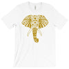 tribal print elephant geometric gold animals cool T-Shirt