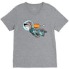 astronaut dog V-Neck Tee