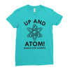 up and atom Ladies Fitted T-Shirt